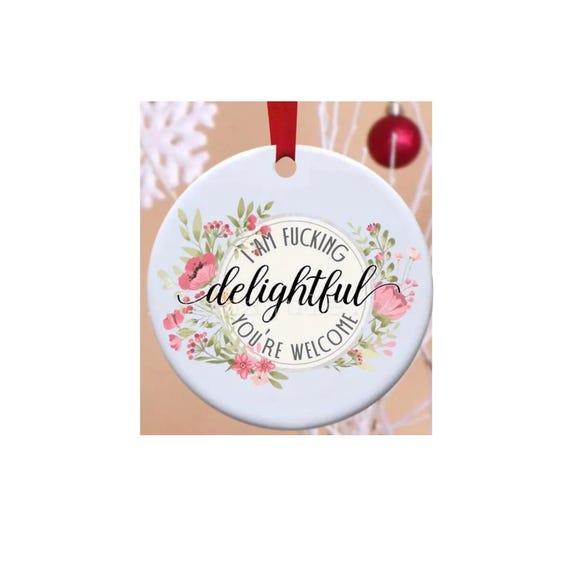 Best Friend Ornament, Funny Christmas Ornament, Sarcastic Christmas Ornament, Ornament for Best friend, Christmas Tree Ornament