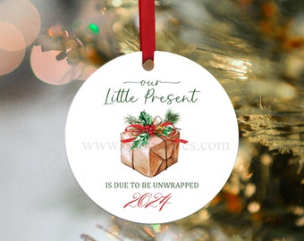 We're Expecting,Baby,Personalized,Pregnancy Reveal ,Ceramic Ornament. Baby Annoncement, Pregnancy Surprise, Ornament,Christmas ornament