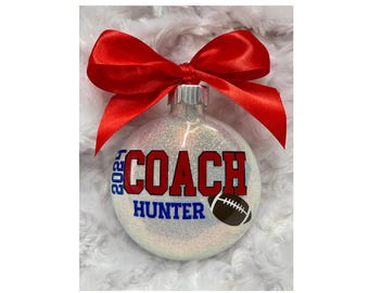 Football Coach, Football Ornament, Coach Ornament, Christmas ornament, Coach Gifts, Gifts for Coach, Christmas Tree Ornament