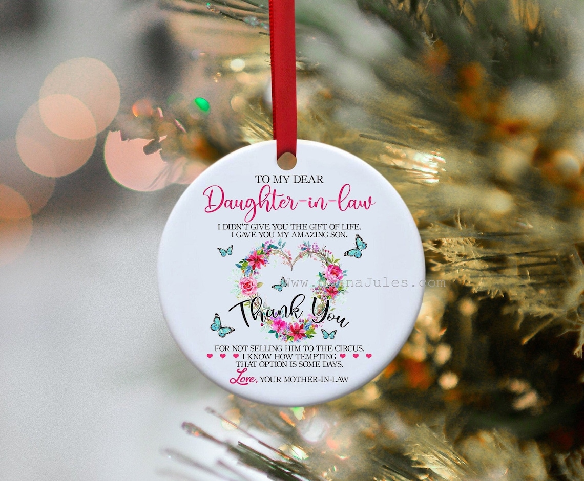 Daughter-in-law Son Daughter Christmas Ornament Ornament - Etsy