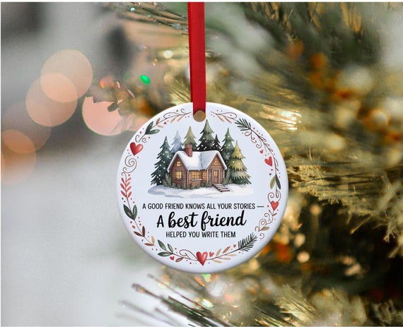 Ornament for Best Friends, Best Friend Gift, Personalized Christmas Ornament, Funny ornament for best friend, BFF, Gift For Best Friend,