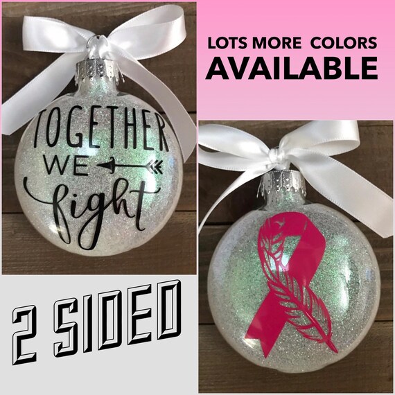 Breast cancer, cancer, Awareness, Glass Ornament, Survivor, Cancer Survivor, Breast Cancer, Cancer Awareness, Christmas ornament