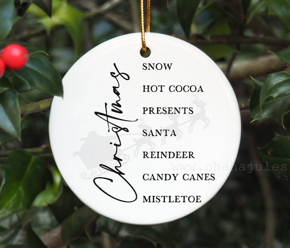 Personalized Santa Christmas Ornament, Santa Claus Christmas Tree Decoration, Personalized Christmas Gift for Kids, Holiday Keepsake