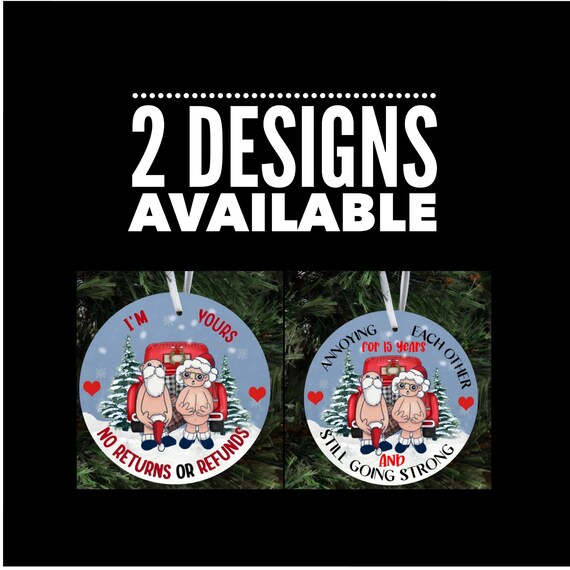Funny Old Couple Ornament, Personalized Ornament, Old Couple Ornament,I’m Yours Ornament, Funny Ornament, Christmas Ornament,Christmas,Santa