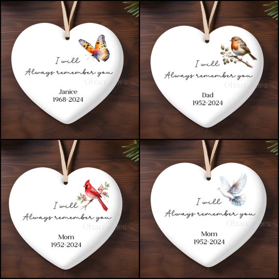Remembrance, Ornament, Loss, In Memory, Parent loss remembrance, Memorial Christmas Tree Ornaments,Christmas Ornament, Always Remember you