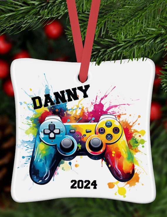Kids Ornaments, Video Games, Gaming Ornament, Video Game Ornament , Boys Ornament , Girls Ornament, Ceramic Ornament, Christmas ornament