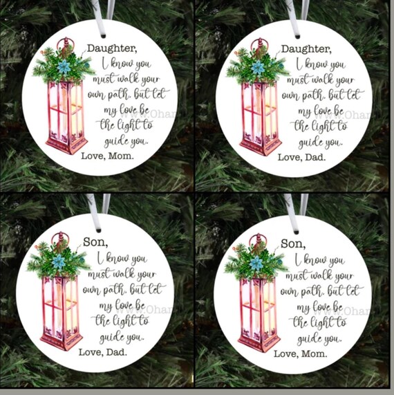 Christmas Ornament, Ornament for Kids Ornaments from Mom, Ornaments from Dad, Personalizes Ornaments, Christmas Ornaments, Personalized Gift
