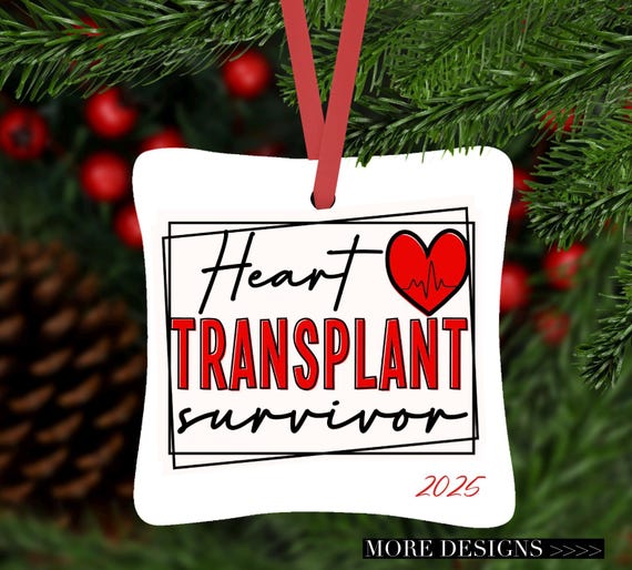 Pacemaker, Heart Transplant, Heart Warrior, ICD, Transplant, Organ, Personalized Ornament, Heart, Christmas ornament, Ornament,