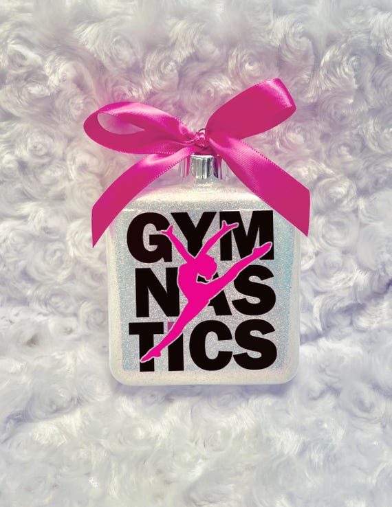 Gymnast Ornament, Personalized Gymnast Ornament, Custom Gymnastics Christmas Ornament, Team Gymnastics Gift, Ornament for Gymnast, Gymnast