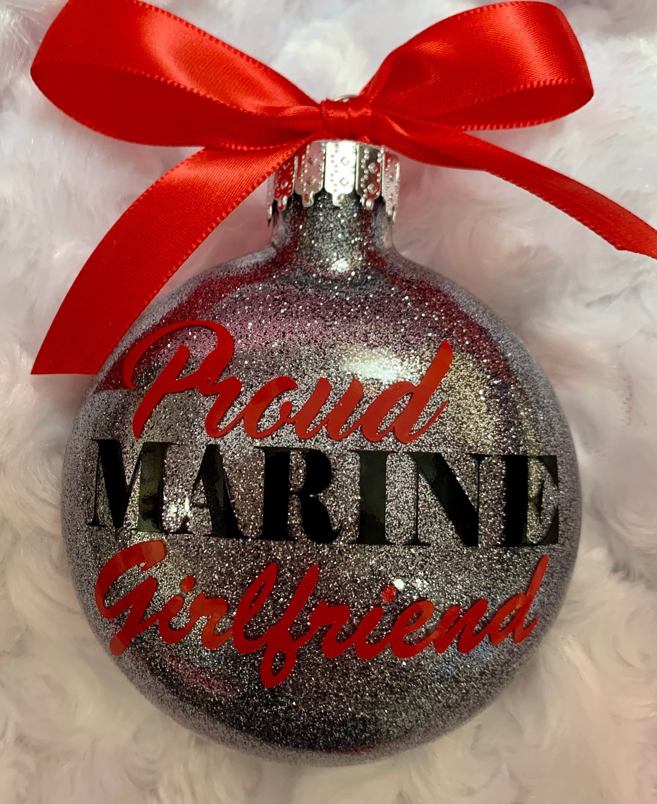 Marines Ornament Marine mom Marine wife Marines Christmas Ornament Marine Wood Ornament Marine girlfriend