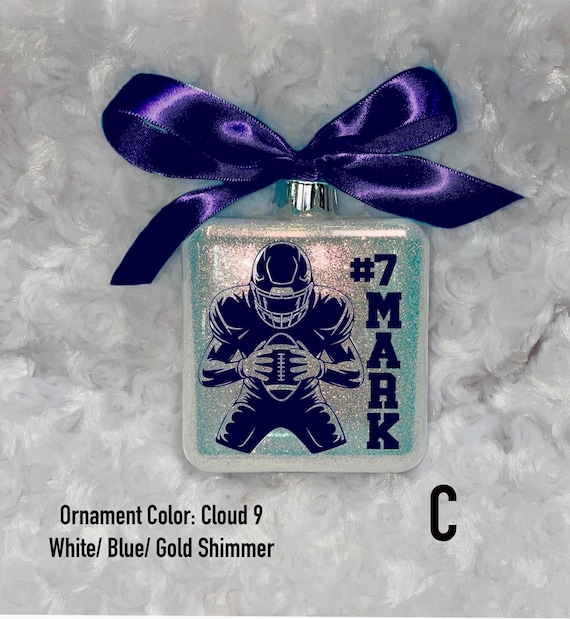 Personalized Football Ornament,  Team Ornaments, Custom Football Team Ornament, Football Christmas Ornament, Personalized Team Ornament