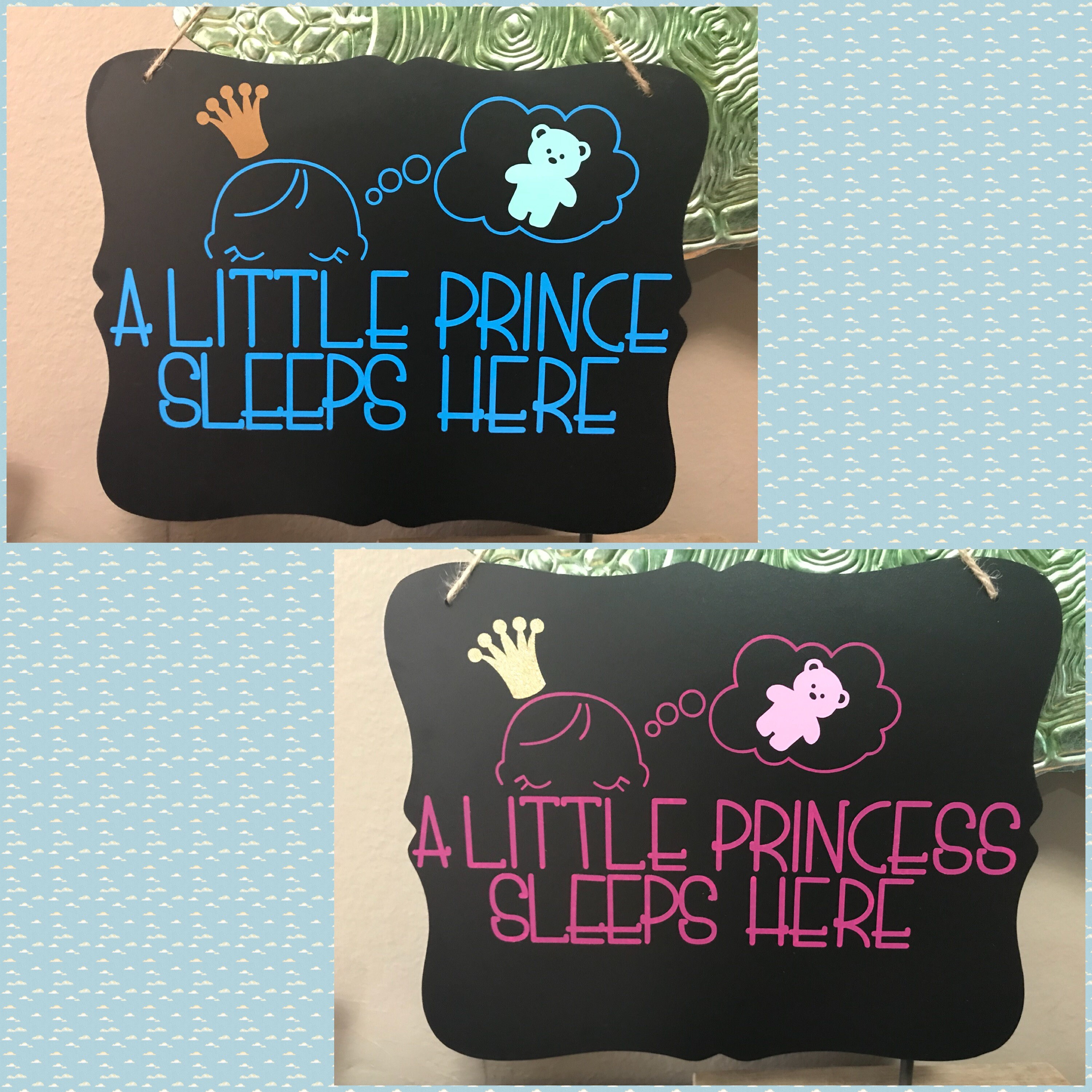 Baby Sleeping Door Hanger Shower Girl Baby