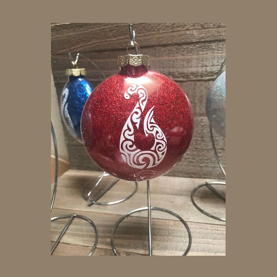 Hawaiian hook ornament, Makau ornament, Personalized ornament, Tropical Christmas, Personalized ornament, Custom name ornament,Hawaiian Gift