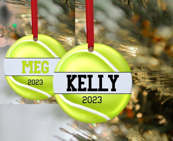 Tennis Ornament, Tennis gifts, Gifts for tennis player, personalized ornaments, Christmas Ornaments, Ornaments, Christmas, Tennis Player,