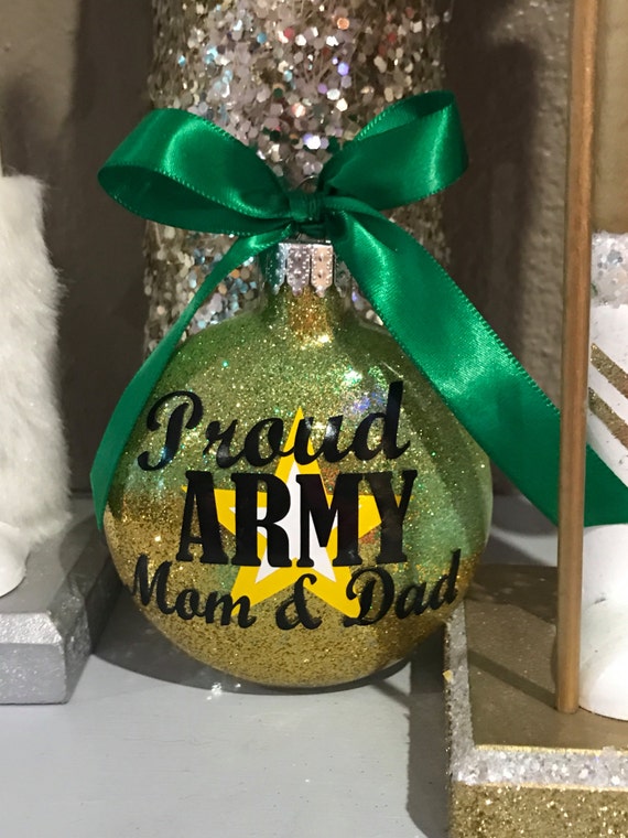 Army Ornament, Army glass Ornament, Army, Army Mom, Army Wife, Personalized Ornament, Home Decor