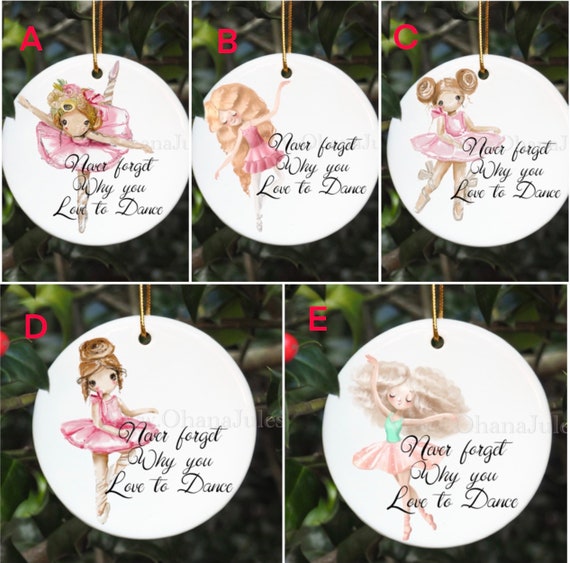 Ballets, Dance Ornament, Christmas Ornament, Ballet Ornament, Ceramic Ornament, Christmas, Dance