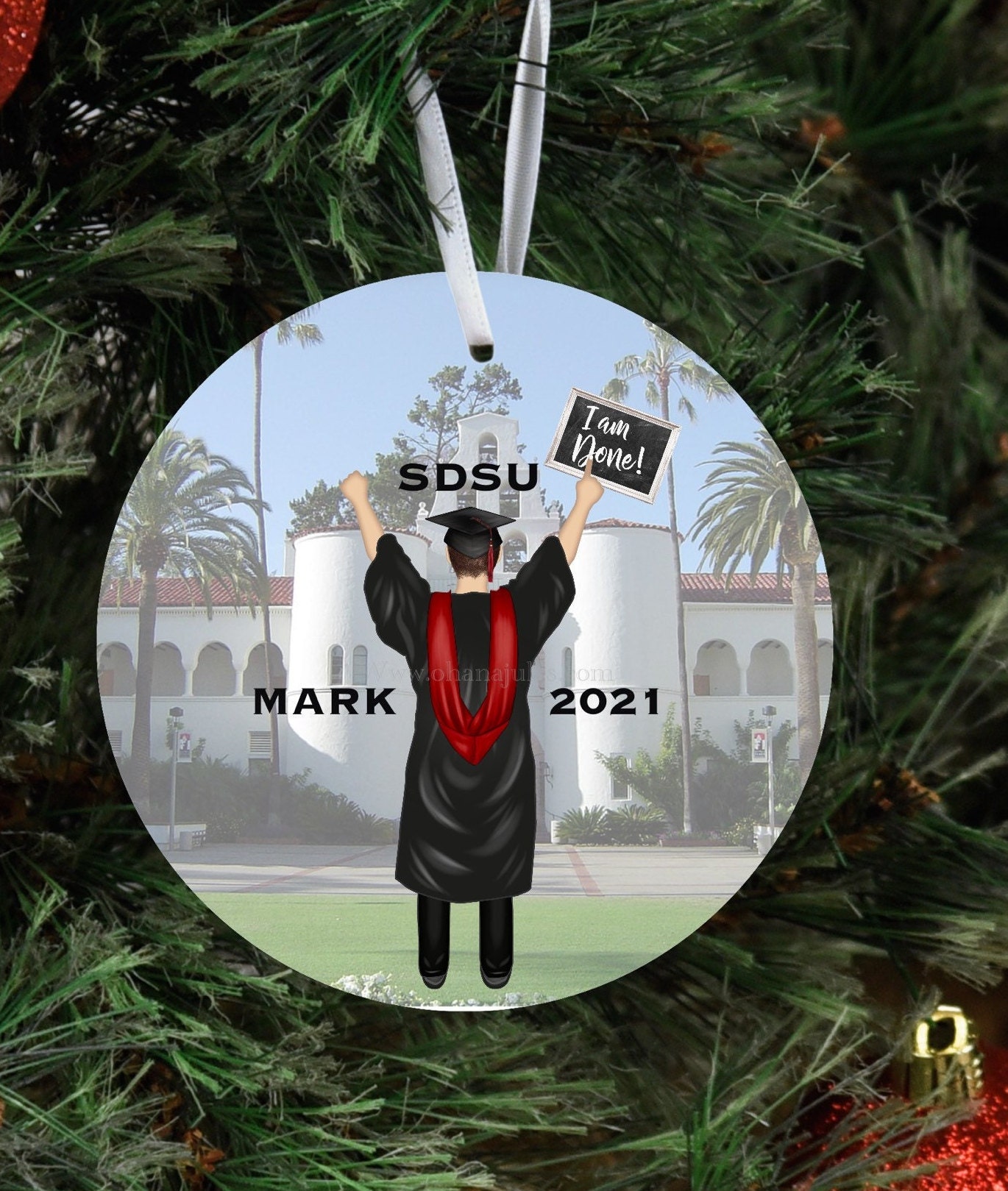 College, college graduation, Graduation Ornament, Christmas Ornament