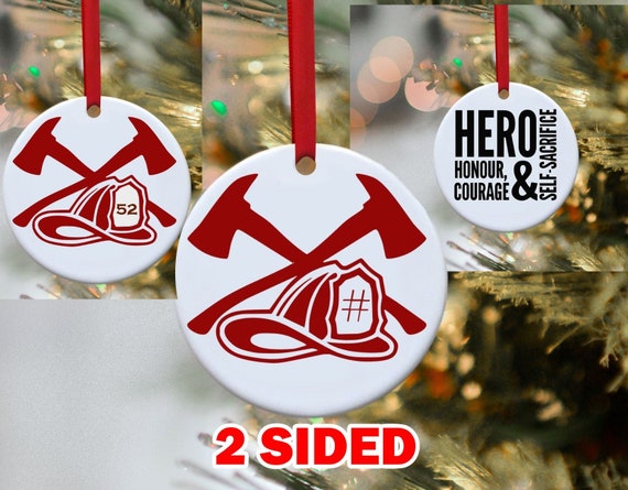 Firefighter Ornament, Fireman, Christmas Ornament, Ornament,