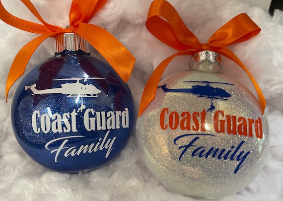 Coast Guard, Glass Ornament, Christmas Ornament, Coast Guard  Wife, Coast Guard Mom, Coast Guard, home decor, USCG