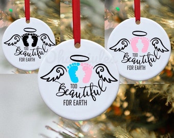 Infant Loss, Baby Loss, In Memory Ornament, Personalized Christmas,  In memory Baby loss, Miscarriage,Memorial Christmas Tree Ornaments