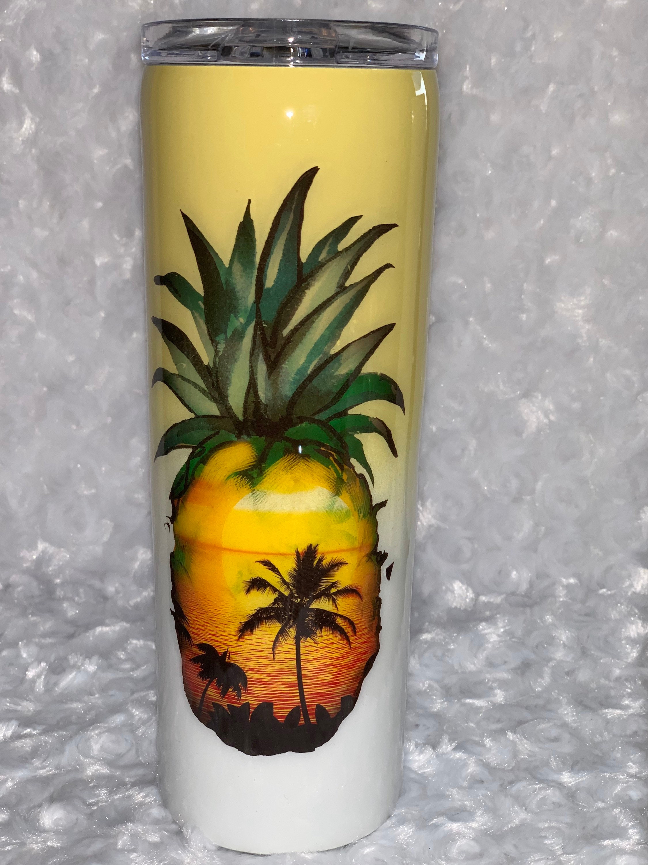 Hunter, pineapple, tropical, Hawaiian,Hawaii, wood, tumbler, skinny