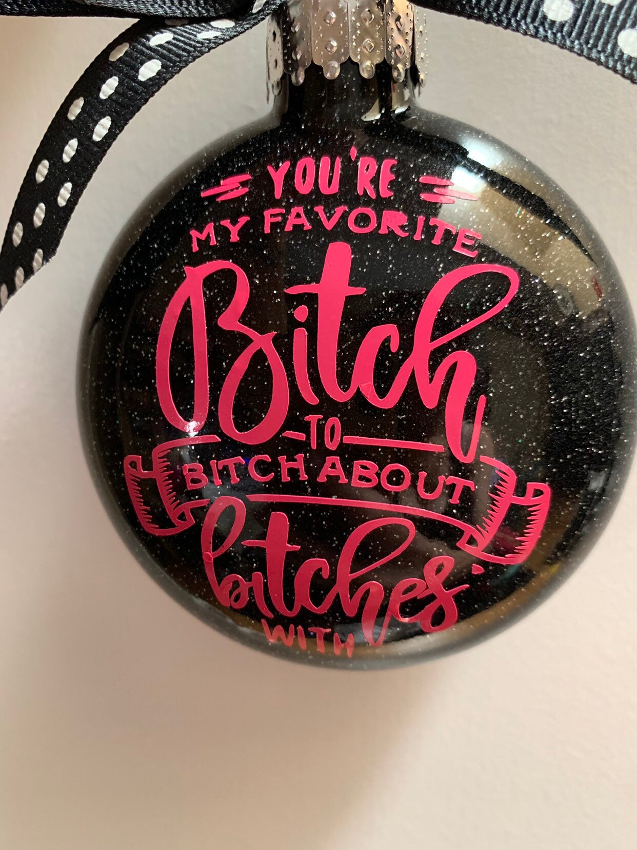 Funny Ornament, Christmas Ornaments, Christmas, Santa, Bff, rude ornaments