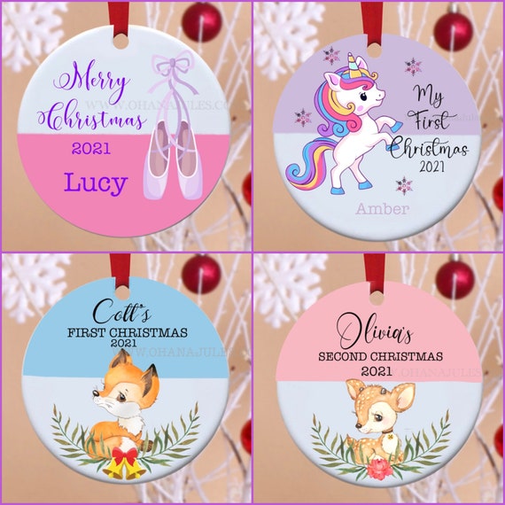 Ballet ornament, Dance ornament, 1st Christmas, First Christmas, personalized ornament, baby’s ornament