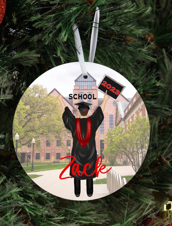 College, college graduation, Graduation Ornament, Christmas Ornament, Personalized Ornament, Gifts for graduate,