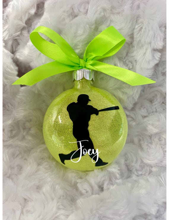 Baseball Ornament, Softball Ornament, Sports ornament, T-ball ornament, Personalized Ornament,baseball player ornament, Baseball Player