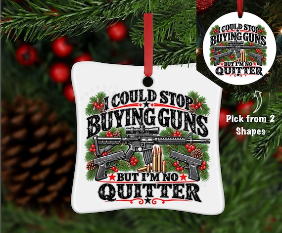 Gun Ornament , Pistol, Ornament, Gun Ornament, Military, Tactical Ornament, Christmas tree ornamnet, Hunters Ornament, Gift for hunter