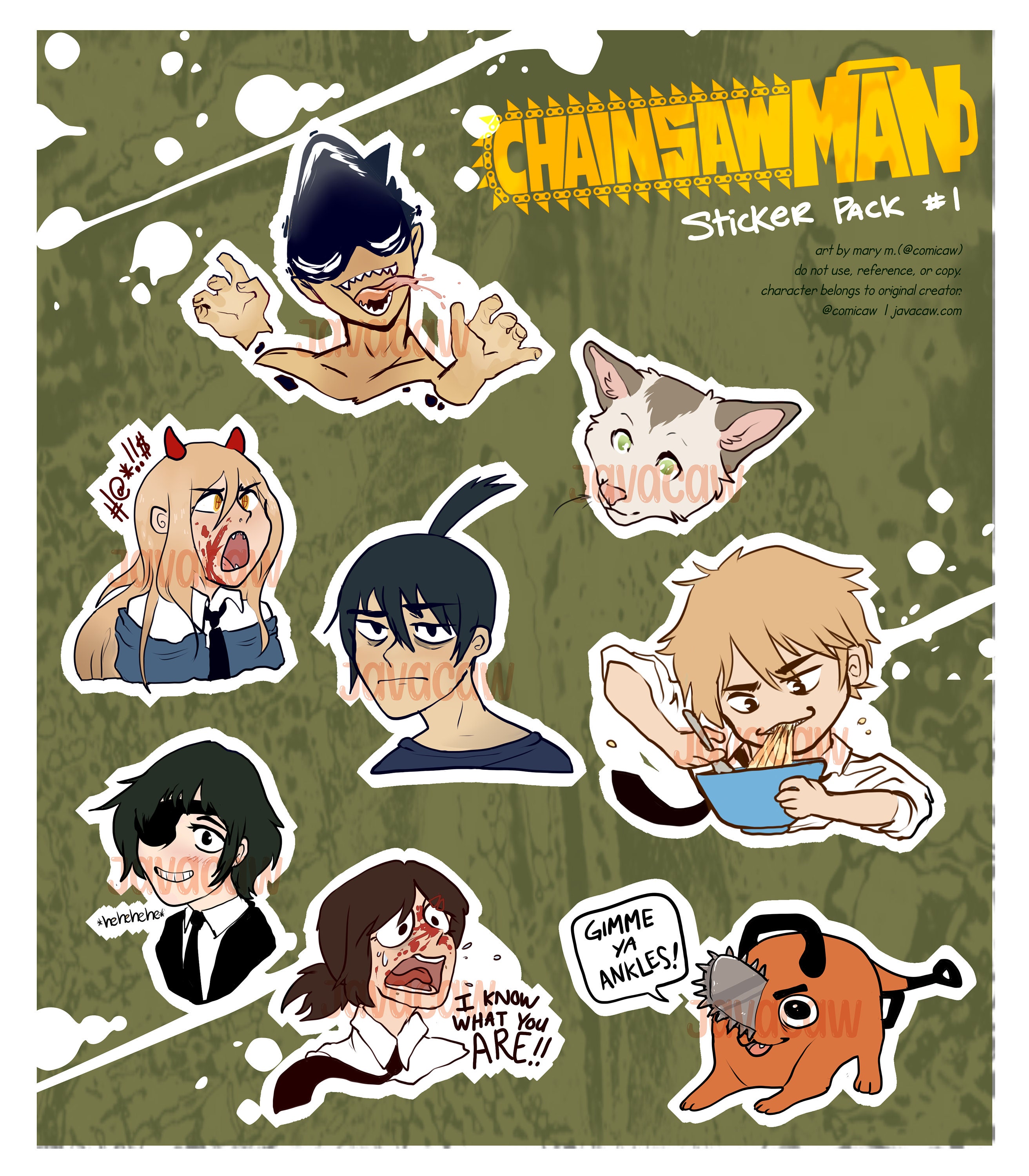 Himeno Chainsaw Man 03 Weatherproof Anime Sticker 6 Car Decal