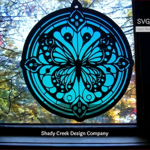 Butterfly Suncatcher Download File/Instant Download Butterfly Suncatcher/ Butterfly Download File/ Laser Cut File SVG DXF/Butterfly Decor