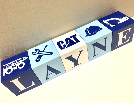 personalised wooden letter blocks