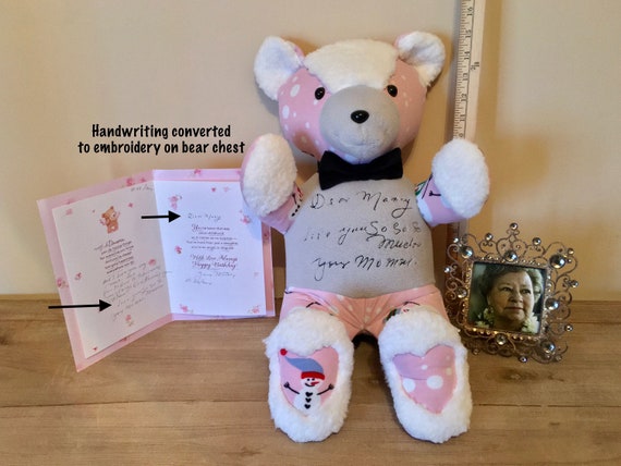 teddy made from loved ones clothes