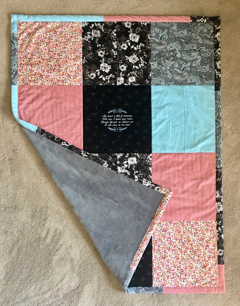 Tshirt Quilt memory Blanket Modern Quilt Lap Blanket for Etsy