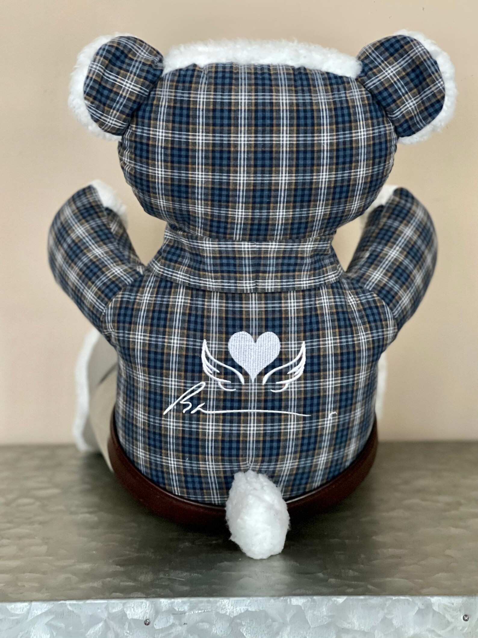 Photo Bear Made From Loved Ones Clothing Honor Loved One Etsy