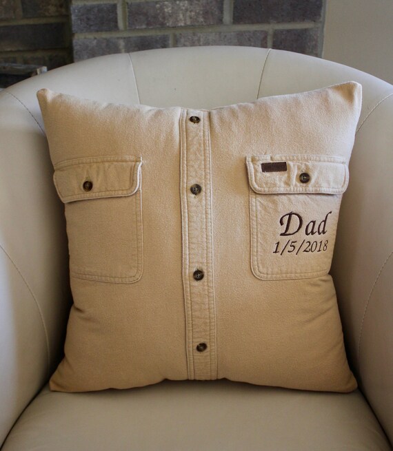 dad shirt pillow