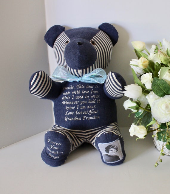 bears made out of loved ones clothing