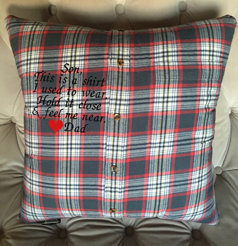 Loss of Loved One in Loving Memory Pillow Made From Loved Etsy