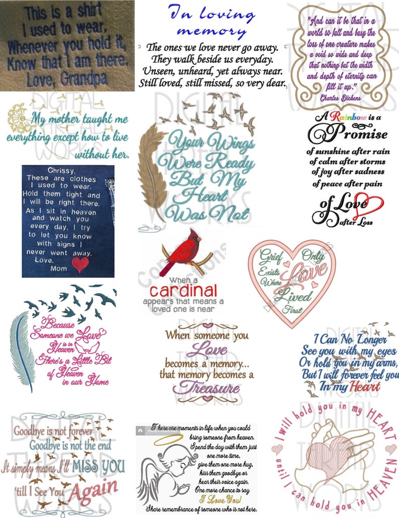 loved one memory pillow