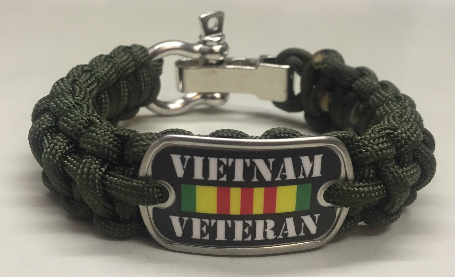 Vietnam Veteran Paracord Survival Bracelet W/Stainless Steel Etsy