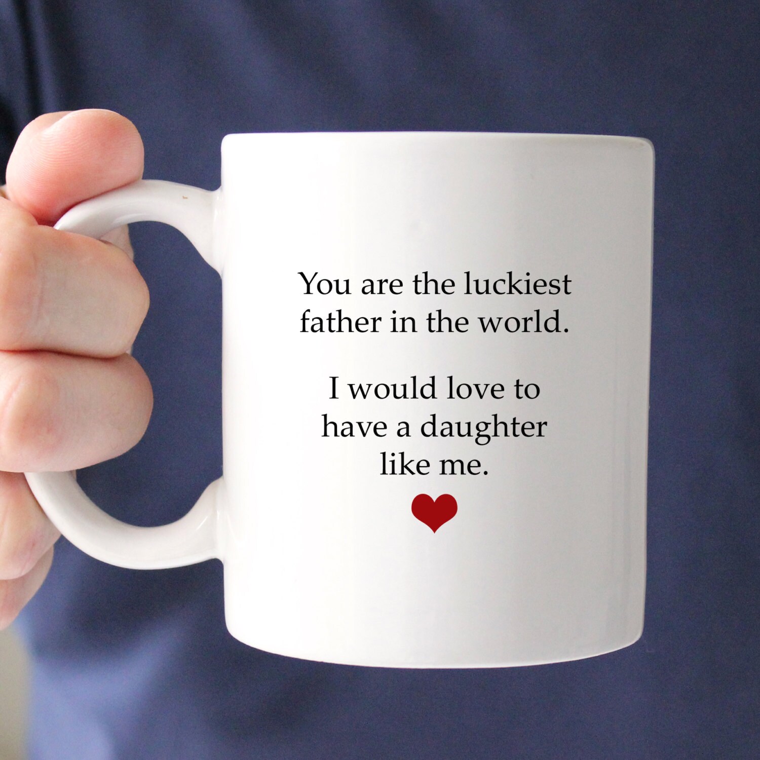 Funny Fathers Day Gift Gift For Dad You are the Luckiest Etsy
