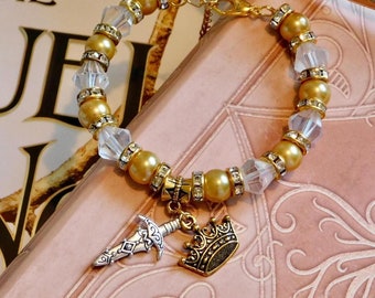 Cruel Royalty (The Cruel Prince inspired) Bracelet, Beaded, book jewellery
