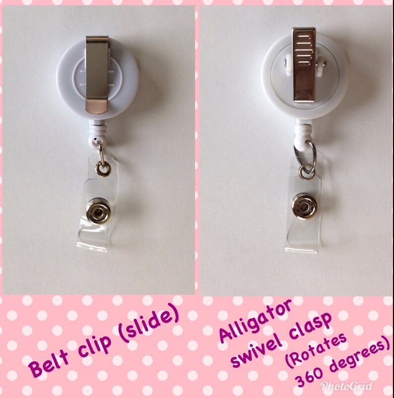 Medical Assistant Retractable Badge Holder With Charms/beads Etsy