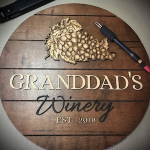 Handmade Winery Sign (personalized)