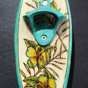 Surfboard Bottle Opener-Seafoam