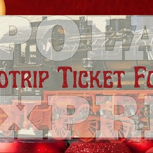 Polar Express; Holiday Train Ride Roundtrip ticket (PDF/PNG)