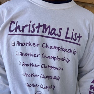 Vintage Go Lakers Weihnachtswunschliste Langarm T-shirt / Weihnachtswunschliste / Größe XL / lustiges Shirt