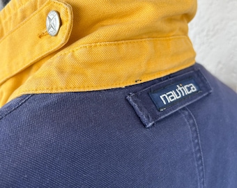 Vintage 80’s Nautica Bleu  Marine jacket with liner