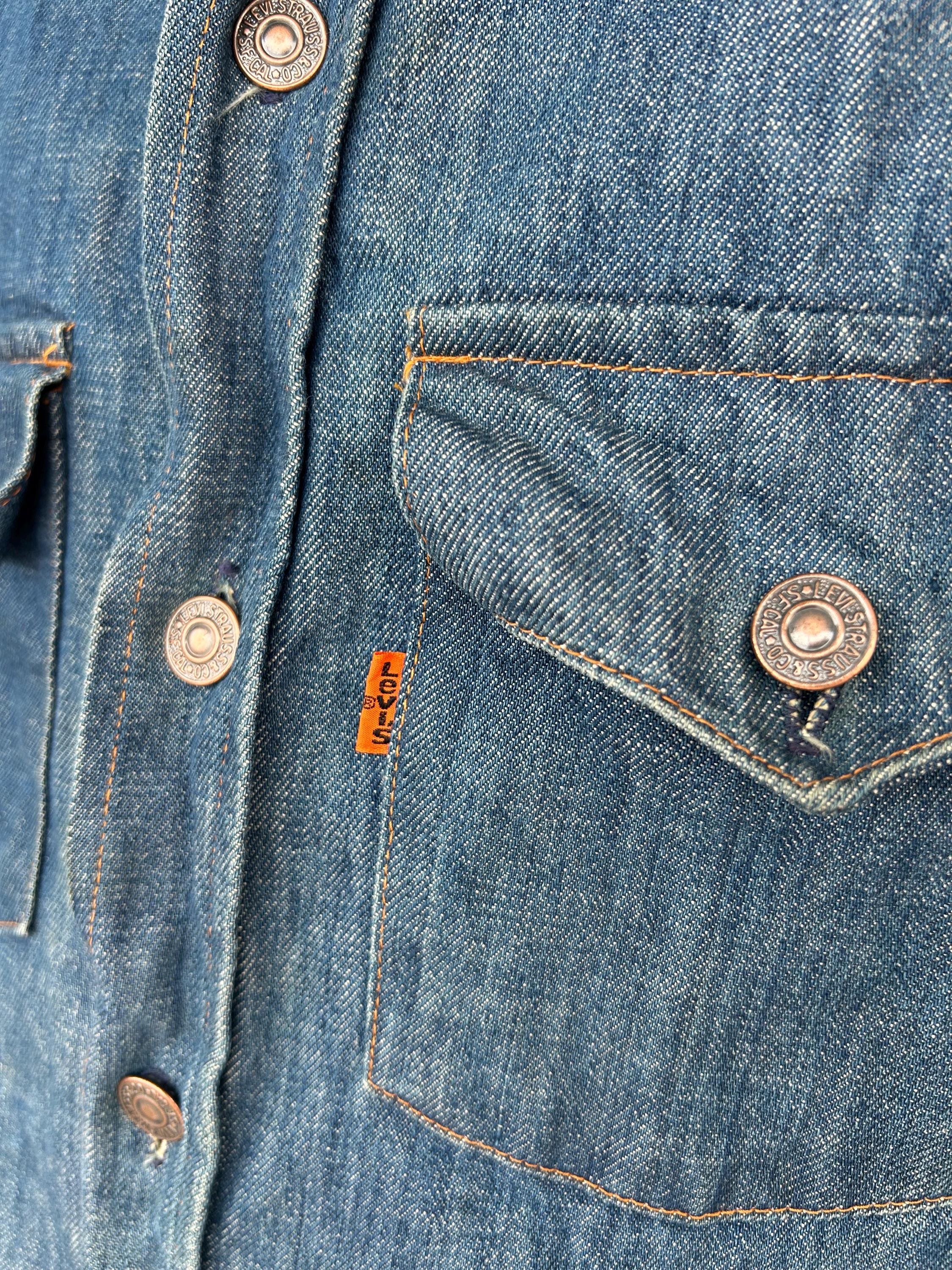 Vintage rare 101 Levi’s Ex Large denim shirt / oversized with metal buttons